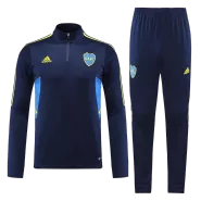 Boca Juniors 1/4 Zip Navy Tracksuit Kit(Top+Pants) 2022/23 for Adults - thejerseys