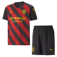 Kid's Manchester City Away Jerseys Kit(Jersey+Shorts) 2022/23 - thejerseys