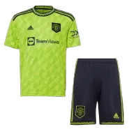 Kid's Manchester United Third Away Jerseys Kit(Jersey+Shorts) 2022/23 - thejerseys