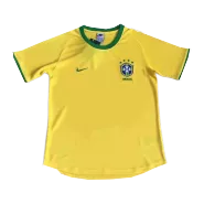 Brazil Home Retro Soccer Jersey 2000 - thejerseys