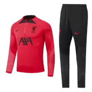 Kid's Liverpool Zipper Red Tracksuit 2022/23 - thejerseys