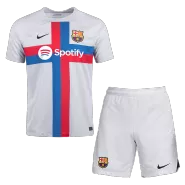 Kid's Barcelona Third Away Jerseys Kit(Jersey+Shorts) 2022/23 - thejerseys