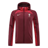 Liverpool Red Hoodie Windbreaker Jacket 2022/23 For Adults - thejerseys