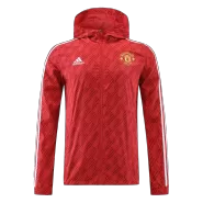 Manchester United Red Hoodie Windbreaker Jacket 2022/23 For Adults - thejerseys