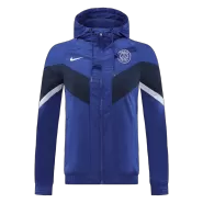 PSG Blue Hoodie Windbreaker Jacket 2022/23 For Adults - thejerseys