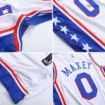 Men's Philadelphia 76ers Tyrese Maxey #0 White Swingman Jersey 2021/22 - Icon Edition - thejerseys