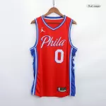 Men's Philadelphia 76ers Tyrese Maxey #0 Red Swingman Jersey - Icon Edition - thejerseys