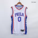 Men's Philadelphia 76ers Tyrese Maxey #0 White Swingman Jersey 2021/22 - Icon Edition - thejerseys