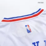 Men's Philadelphia 76ers Tyrese Maxey #0 White Swingman Jersey 2021/22 - Icon Edition - thejerseys