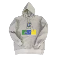 Brazil Gray Hoodie Sweater 2022/23 Adults - thejerseys