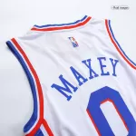 Men's Philadelphia 76ers Tyrese Maxey #0 White Swingman Jersey 2021/22 - Icon Edition - thejerseys