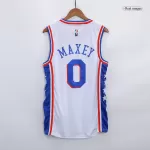 Men's Philadelphia 76ers Tyrese Maxey #0 White Swingman Jersey 2021/22 - Icon Edition - thejerseys