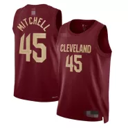 Men's Cleveland Cavaliers Donovan Mitchell #45 Wine 2022/23 Swingman Jersey - Icon Edition - thejerseys