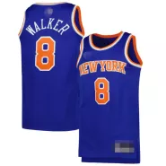 Men's New York Knicks Kemba Walker #8 Blue 22/23 Swingman Jersey - Icon Edition - thejerseys