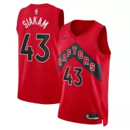 Men's Toronto Raptors Pascal Siakam #43 Red 2022/23 Swingman Jersey - Icon Edition - thejerseys