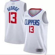 Men's LA Clippers Paul George #13 Nike White 2022/23 Swingman Jersey - Association Edition - thejerseys