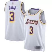 Men's Los Angeles Lakers Anthony Davis #3 White 22/23 Swingman Jersey - Association Edition - thejerseys