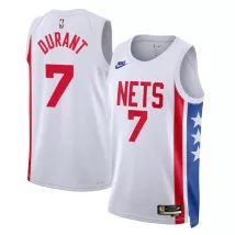 Men's Brooklyn Nets Kevin Durant #7 White 2022/23 Swingman Jersey - Classic Edition - thejerseys