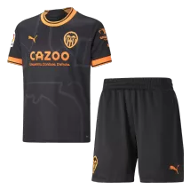 Kid's Valencia Away Jerseys Kit(Jersey+Shorts) 2022/23 - thejerseys