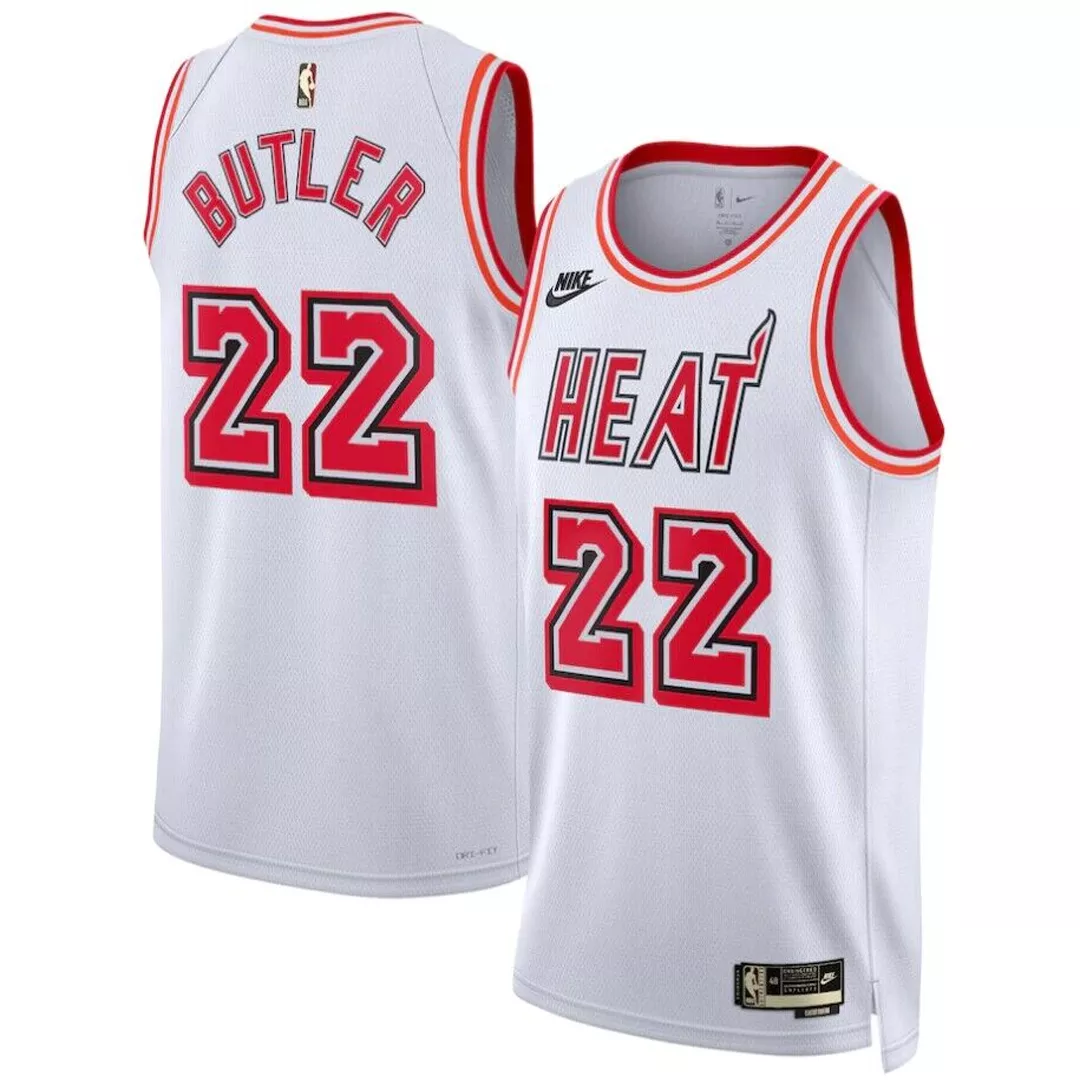 Men's Miami Heat Jimmy Butler #22 White Swingman Jersey 22/23 - Classic Edition