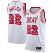 Men's Miami Heat Jimmy Butler #22 White Swingman Jersey 22/23 - Classic Edition - thejerseys
