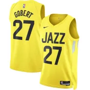 Men's Utah Jazz Rudy Gobert #27 Gold 22/23 Swingman Jersey - Icon Edition - thejerseys