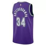 Men's Milwaukee Bucks Giannis Antetokounmpo #34 Purple Swingman Jersey 2022/23 - Classic Edition - thejerseys