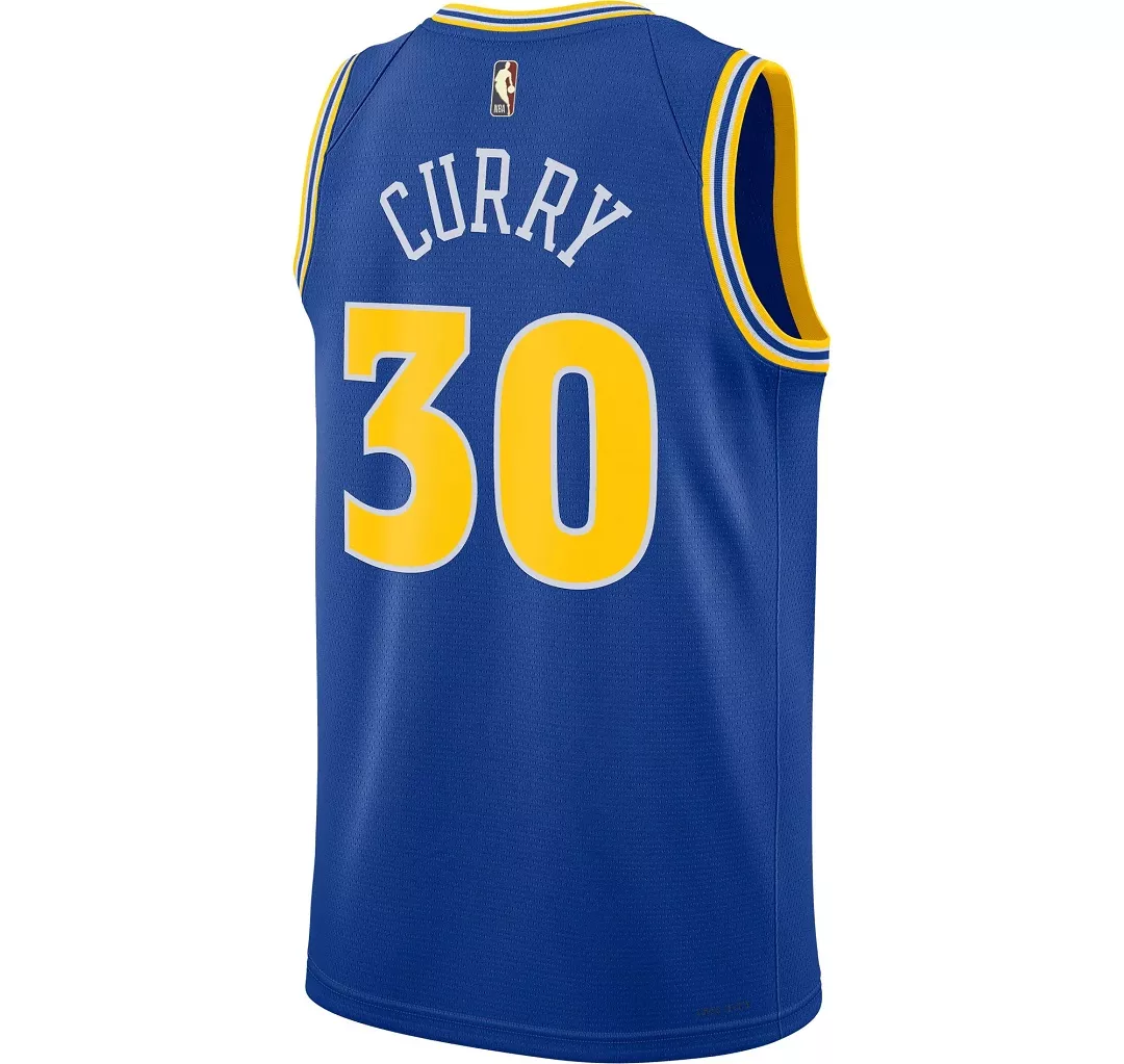 Men's Golden State Warriors Stephen Curry #30 Blue Swingman Jersey 2022/23 - Classic Edition - thejerseys