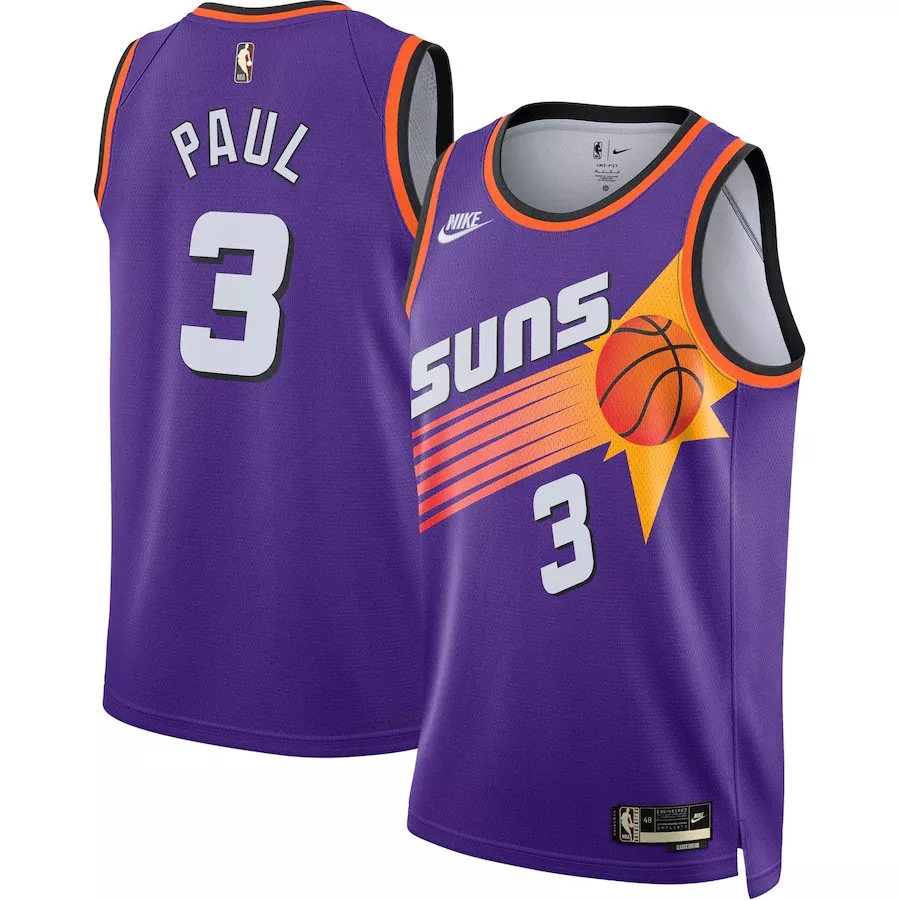Men's Phoenix Suns Chris Paul #3 Purple Swingman Jersey 22/23 - Classic Edition - thejerseys