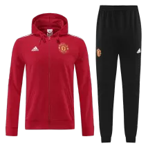 Manchester United Red Hoodie Training Kit (Top+Pants) 2022/23 For Adults - thejerseys
