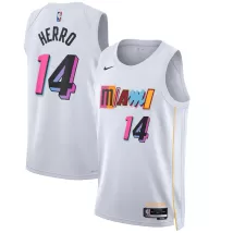 Men's Miami Heat Tyler Herro #14 White Swingman Jersey 22/23 - City Edition - thejerseys