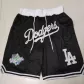 Men's Los Angeles Dodgers Black Basketball Shorts - thejerseys