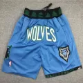 Men's Minnesota Timberwolves Blue Basketball Shorts - thejerseys