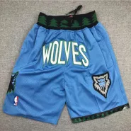 Men's Minnesota Timberwolves Blue NBA Shorts - thejerseys