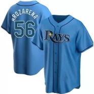 Men Tampa Bay Rays Randy Arozarena #56 Blue Replica Jersey - thejerseys