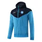 Napoli Blue&Black Hoodie Windbreaker Jacket 2022/23 For Adults - thejerseys