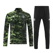 Manchester United 1/4 Zip Tracksuit Kit(Top+Pants) 2022/23 for Adults - thejerseys