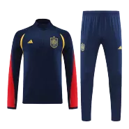 Spain 1/4 Zip Blue Tracksuit Kit(Top+Pants) 2022/23 for Adults - thejerseys