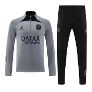 PSG 1/4 Zip White Tracksuit Kit(Top+Pants) 2022/23 for Adults - thejerseys