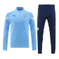 Manchester City 1/4 Zip Blue Tracksuit Kit(Top+Pants) 2022/23 for Adults - thejerseys