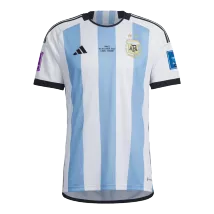 Men's Argentina Home Soccer Jersey World Cup 2022 Final Edition - Fans Version - thejerseys