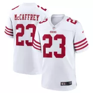 Men San Francisco 49ers McCaffrey #23 Nike White Game Jersey - thejerseys