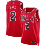 Men's Chicago Bulls Lonzo Ball #2 Nike Brand Red 22/23 Swingman Jersey - Icon Edition - thejerseys