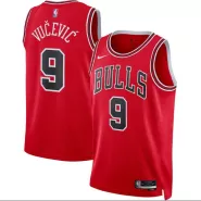 Men's Chicago Bulls Nikola Vucevic #9 Nike Brand Red 22/23 Swingman Jersey - Icon Edition - thejerseys
