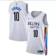 Men's Brooklyn Nets Ben Simmons #10 White 2022/23 Swingman Jersey - City Edition - thejerseys