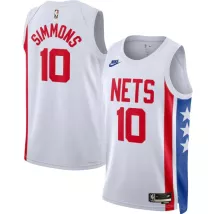 Men's Brooklyn Nets Ben Simmons #10 White 2022/23 Swingman Jersey - Classic Edition - thejerseys