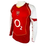 Arsenal Home Retro Long Sleeve Soccer Jersey 2004/05 - thejerseys