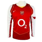 Arsenal Home Retro Long Sleeve Soccer Jersey 2004/05 - thejerseys