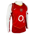 Arsenal Home Retro Long Sleeve Soccer Jersey 2004/05 - thejerseys