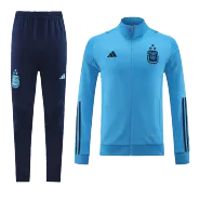 Three Stars Argentina Blue Jacket Training Kit 2022 For Adults - thejerseys